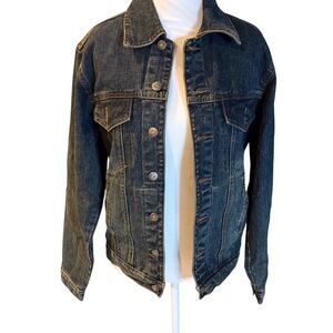 Katydid denim Jacket with True Love graphic. Grunge, Boho chic, Festival